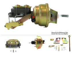 1967-1972 Chevy Truck 8” Single Power Brake Booster Kit OEM Mount Drum/Drum - Part Number: HEXBBK7AE47