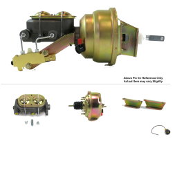 1957-1960 Ford Truck 7” Single Power Brake Booster Kit OEM Mount Drum/Drum - Part Number: HEXBBK7AE5C