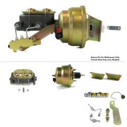 1957-1960 Ford Truck 7” Dual Power Brake Booster Kit OEM Mount Disc/Disc - Part Number: HEXBBK7AE5E