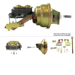 1967-1972 Chevy Truck 11” Single Power Brake Booster Kit OEM Mount Drum/Drum - Part Number: HEXBBK7AE7D