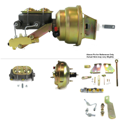 1967-1972 Chevy Truck 11” Dual Power Brake Booster Kit OEM Mount Disc/Disc - Part Number: HEXBBK7AE7F