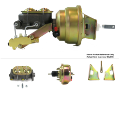1970-1981 Chevy Camaro 7” Single Power Brake Booster Kit OEM Mount Drum/Drum - Part Number: HEXBBK7AF23