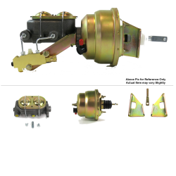 1970-1981 Chevy Camaro 7” Dual Power Brake Booster Kit OEM F Mount Disc/Disc - Part Number: HEXBBK7AF27