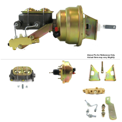 1970-1981 Chevy Camaro 8” Single Power Brake Booster Kit OEM Mount Disc/Drum - Part Number: HEXBBK7AF28
