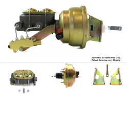 1970-1981 Chevy Camaro 8” Single Power Brake Booster Kit OEM Mount Drum/Drum - Part Number: HEXBBK7AF29