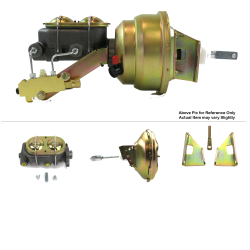 1970-1981 Chevy Camaro 11” Single Power Brake Booster Kit OEM Mount Drum/Drum - Part Number: HEXBBK7AF32