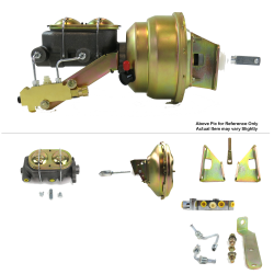 1970-1981 Chevy Camaro 11" Single Power Brake Booster Kit OEM Mount Disc/Disc - Part Number: HEXBBK7AF33