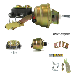 1955-1957 Chevy Bel Air 7” Dual Power Brake Booster Kit OEM Mount Disc/Disc - Part Number: HEXBBK7AFCE