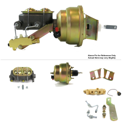 1958-1964 Chevy Bel Air 7” Dual Power Brake Booster Kit OEM Mount Disc/Drum - Part Number: HEXBBK7AFE9