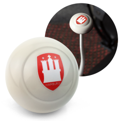 Ivory Hamburg Gear Shift Knob M10 VW Bus Beetle Ghia Thing Split Oval Kafer - Part Number: LABSN5C