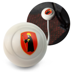 Ivory Coat of Arms Glarus Gear Shift Knob M10 VW Bus Beetle - Part Number: LABSN5O