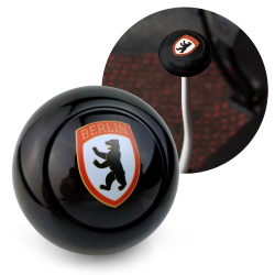 Berlin Bear Black Gear Shift Knob M10 VW Bus Beetle Ghia Thing Split Oval Kafer - Part Number: LABSN4B