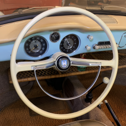 1950 VW BUG Beetle Steering Wheel Horn Button Deluxe TRANSFORMERS Ghia T3 Black 