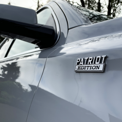 1PIECE PATRIOT EDITION Emblems Chrome Red Badges Fits Truck
