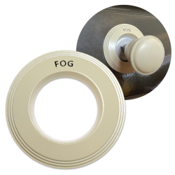 Magnetic Fog Lamp Switch (FOG) Trim Ring Cover (Ivory) For VW Beetle - Part Number: LABTRC03IV