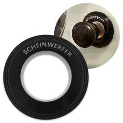 Magnetic Headlight Switch (SCHEINWERFER) Trim Ring Cover (Black) For VW Beetle - Part Number: LABTRC16BK