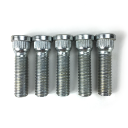 7/16-20 GM Hardened Knurled Wheel Lug Stud (5pk) - for GM lug Rotors NOT Must II - Part Number: HEXRST001