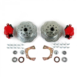 Mustang II 11inch High Performance Big Brake Conversion 5x4.75 Red Calipers - Part Number: HEX7ABF9