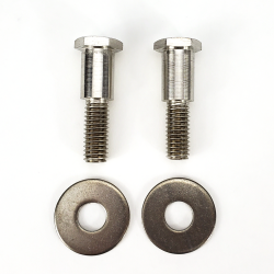 2 Stainless Steel Car Door Small Bear Claw Latch Striker Bolts w/ Washer Hot Rod - Part Number: AUTBCSSSB
