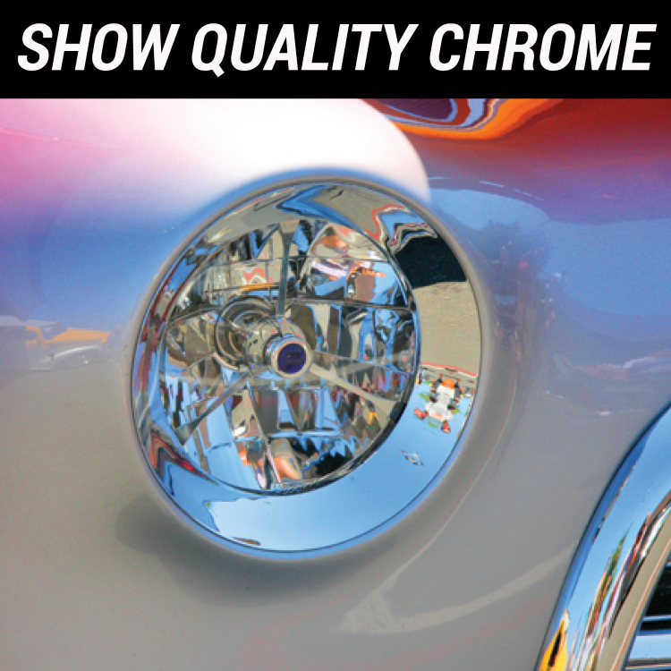 Pair Chrome Trim Rings For Frenched Headlight Kit AutoLoc AUTFRHEADTRIM custom