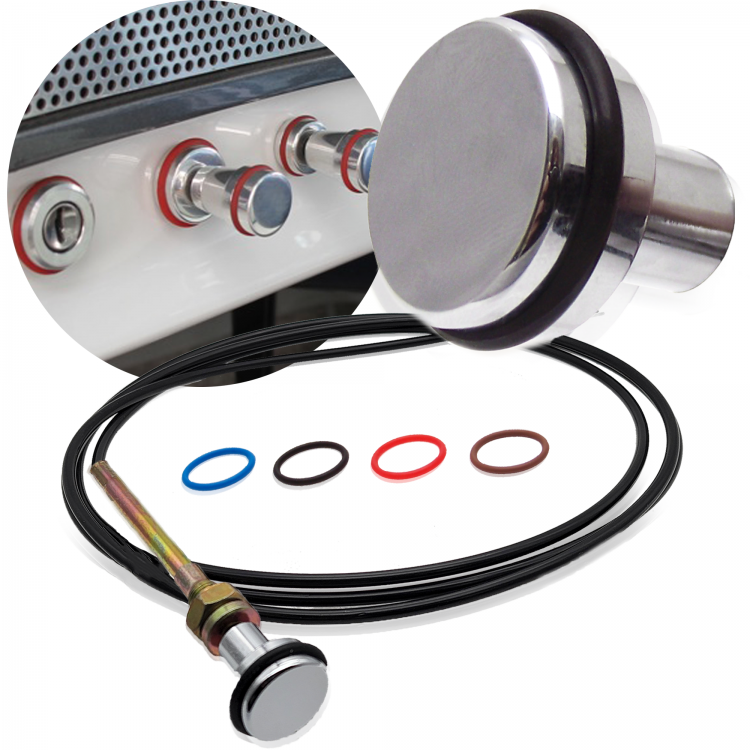 Chrome Billet Dash Pull Knob Car Door Hood Trunk Vent Latch Cable