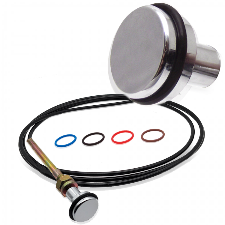 Chrome Billet Dash Pull Knob Car Door Hood Trunk Vent Latch Cable