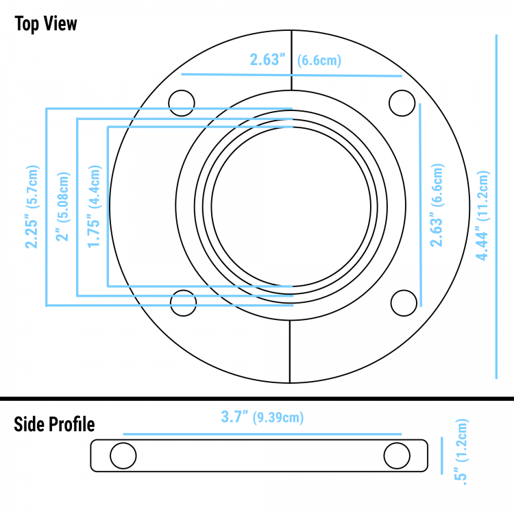 Ididit 2302470040 2.5 In. Steering Tilt Column Drop Mount, 2 Inch - Foto 6