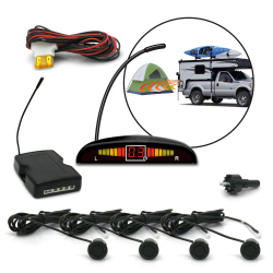 Backup Parking Sensor Reverse Warning Kit Wireless LED Display Sound Alarm Alert - Part Number: AUTBS4W