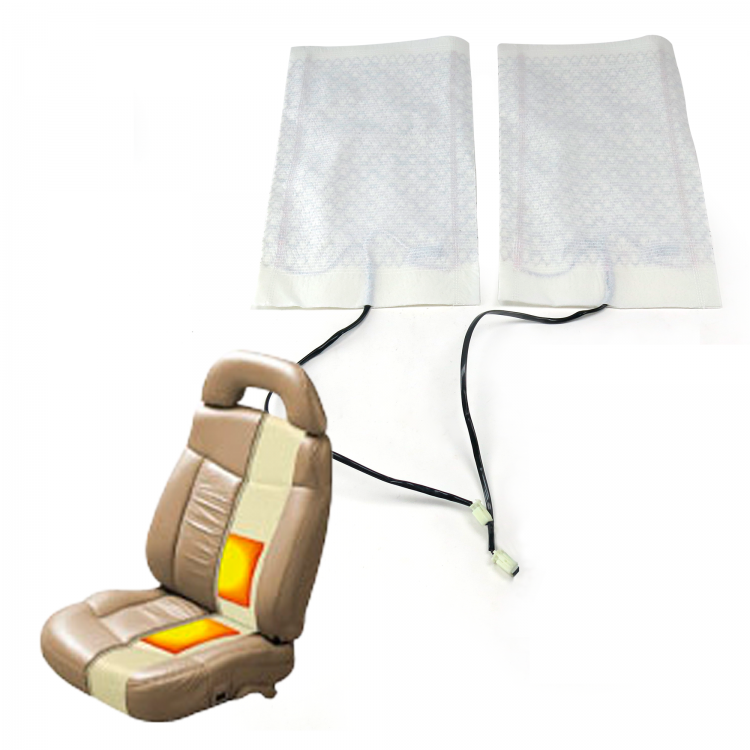 Car Heated Seat Cover Cushion-Universal Warmer Pad 2 Pack 12V warming Black