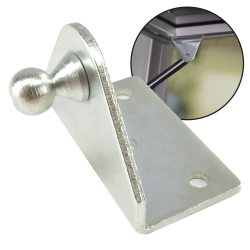90 Degree Ball Stud Gas Strut Angle Mounting Bracket for Doors Hinges or Tonneau - Part Number: AUTGASANGLMNT