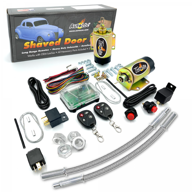 Autoloc 35lb Remote Shaved Door Handle Pop Latch Kit w/ Stainless