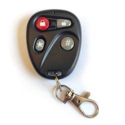 4 Button 8 Channel Remote with Key Chain for AUTKL800BT Keyless Entry System - Part Number: AUTTR4V2