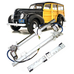 Power Window Conversion Kit for 1938 Ford Station Wagon Standard Deluxe Woody - Part Number: AUTA33BC1