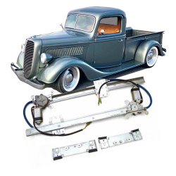 Flat Glass 12V Power Window Conversion Kit for 1937 Ford Pickup Truck Panel

 - Part Number: AUTA33BB7