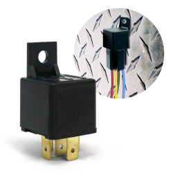 Heavy Duty 40A 12V DC 5-Pin SPDT Automotive Relay with Mounting Tab Universal - Part Number: AUTRA1000