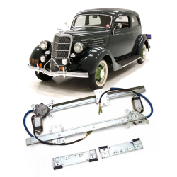 Power Window Conversion Kit for 1935 Ford Model 48 Delivery Slantback Humpback - Part Number: AUTA33C26