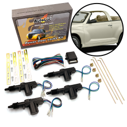 AutoLoc PT Cruiser 4 Door Central Power Locking System Kit w/ HD Actuators 12V - Part Number: 10016582