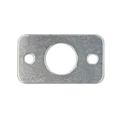 Autoloc Polished Billet Rectangular Door Popper Plate for Added Reinforcement - Part Number: AUTDPPR