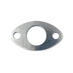 Autoloc Polished Billet Oval Door Popper Plate Adds Reinforcement and Style - Part Number: AUTDPPO