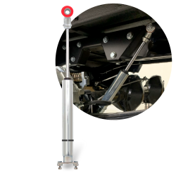 Performance Sport Shock 460mm Length w/Loop to Stud Plate Fittings Nitrogen Each - Part Number: HEXSHX10460AD