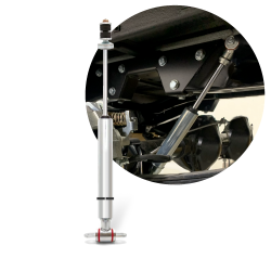 Performance Sport Shock 337mm Length with Stem to Crossbar Adapter Nitrogen Gas - Part Number: HEXSHX10337BC