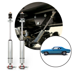 Performance Racing Nitrogen Gas Rear Shocks for 1967-1969 Chevrolet Camaro Chevy - Part Number: HEX9BDFDB
