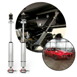 Performance Racing Nitrogen Gas Rear Shocks for 1967-1969 Pontiac Firebird Trans - Part Number: HEX9BDFDC
