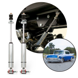 Performance Racing Nitrogen Gas Rear Shocks - 1955-1957 Chevrolet Bel Air Chevy - Part Number: HEX9BDFDF
