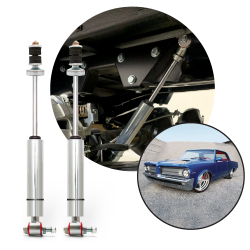 Performance Racing Nitro Gas Rear Shocks 1964-1967 Pontiac GTO Judge -GM - Part Number: HEX9BE012