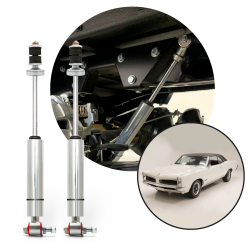 Performance Racing Nitro Gas Rear Shocks 1964-1967 Pontiac LeMans Tempest GM - Part Number: HEX9BE013