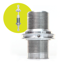 Helix Heavy-Duty Billet Aluminum Threaded Spring Adapter Perch - Coilover Shocks - Part Number: HEXSHXA1