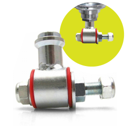 Helix Heavy-Duty Universal Steel Loop Shock Adapter with Cantilever Post Mount  - Part Number: HEXSHXB7