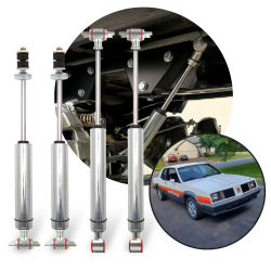 1973-1979 Oldsmobile Omega- Front and Rear Performance Shocks Kit (4) Resto Mod - Part Number: HEX9BE053