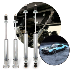 1960-1970 Ford Mercury Falcon Front-Rear Performance Race Shocks Kit (4) Bolt-On - Part Number: HEX9BE079